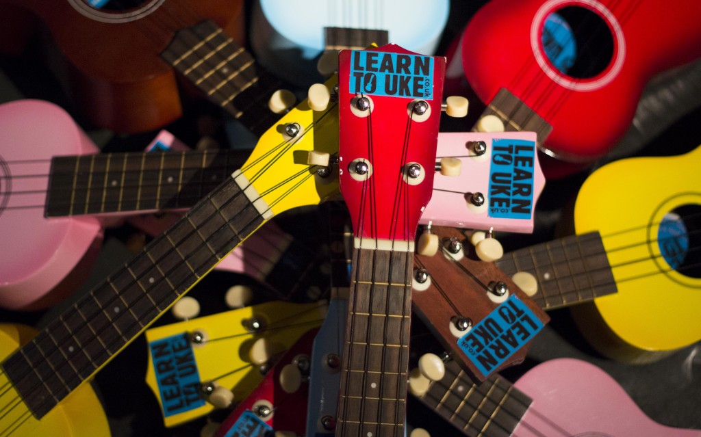 The finely-tuned ukuleles, all ready for the next fun-filled taster session!