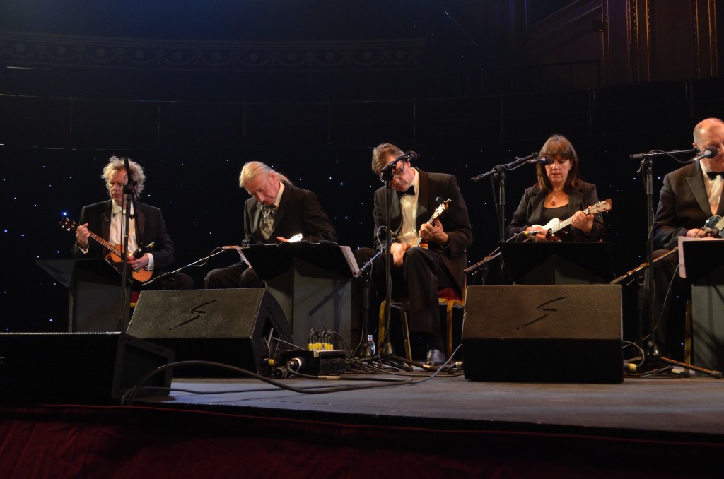 Awesome Andy Astle, Playing at the Royal Albert Hall with The Ukulele Orchestra of Great Britain.